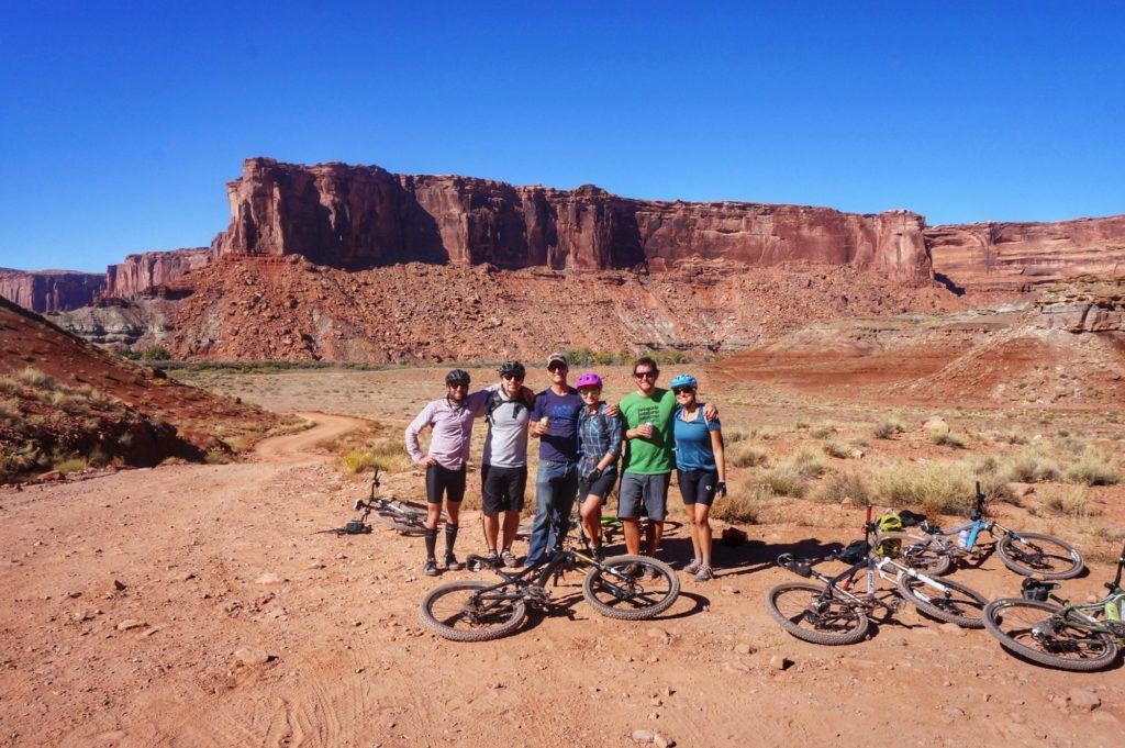 Biking the White Rim Trail in Canyonlands near Moab