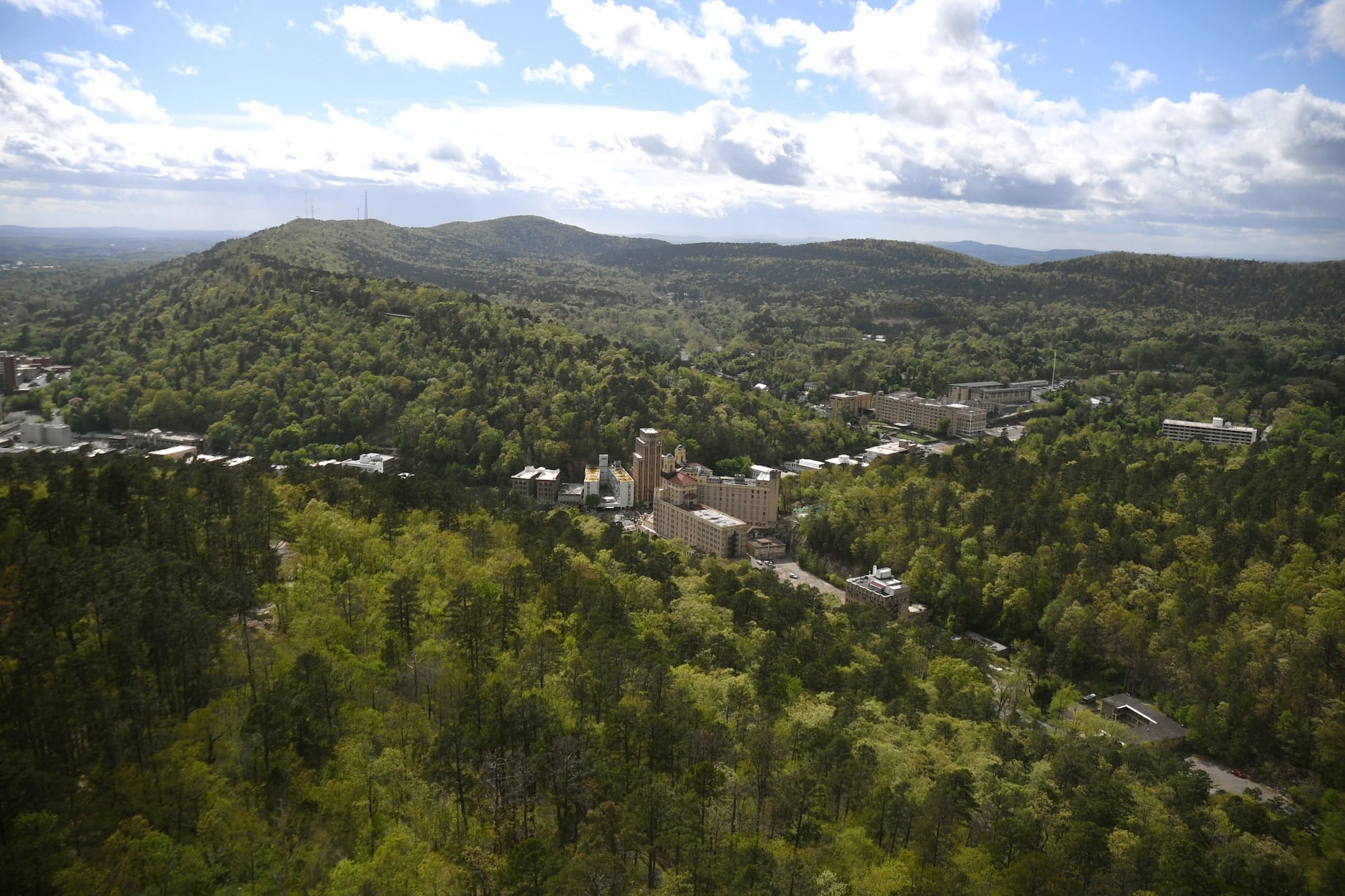 View of Arkansas’s Hot Springs National Park / See our guide for the best things to do