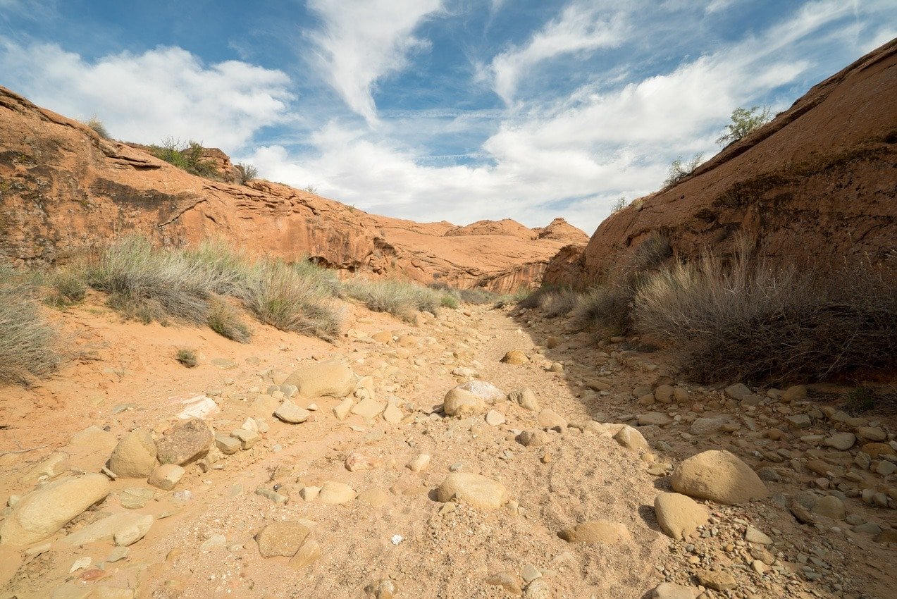 Hurricane Wash // Plan your Coyote Gulch backpacking trip through slot canyons in Utah's Escalante National Monument with our guide to gear, permits, & more.