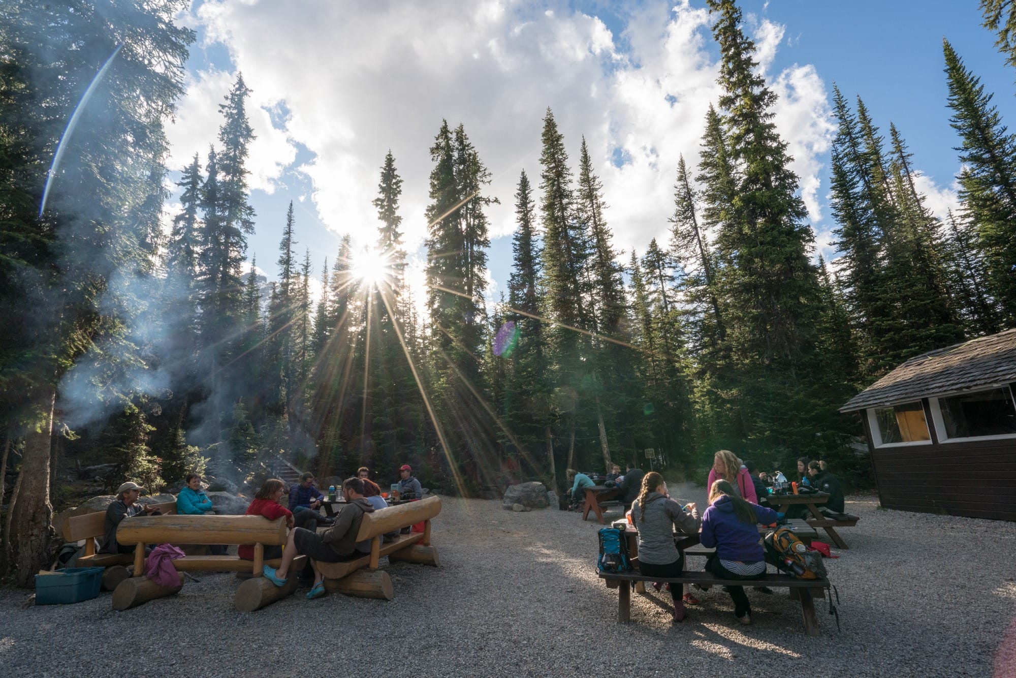 Camping Hiking at Lake O Hara in Yoho National Park 