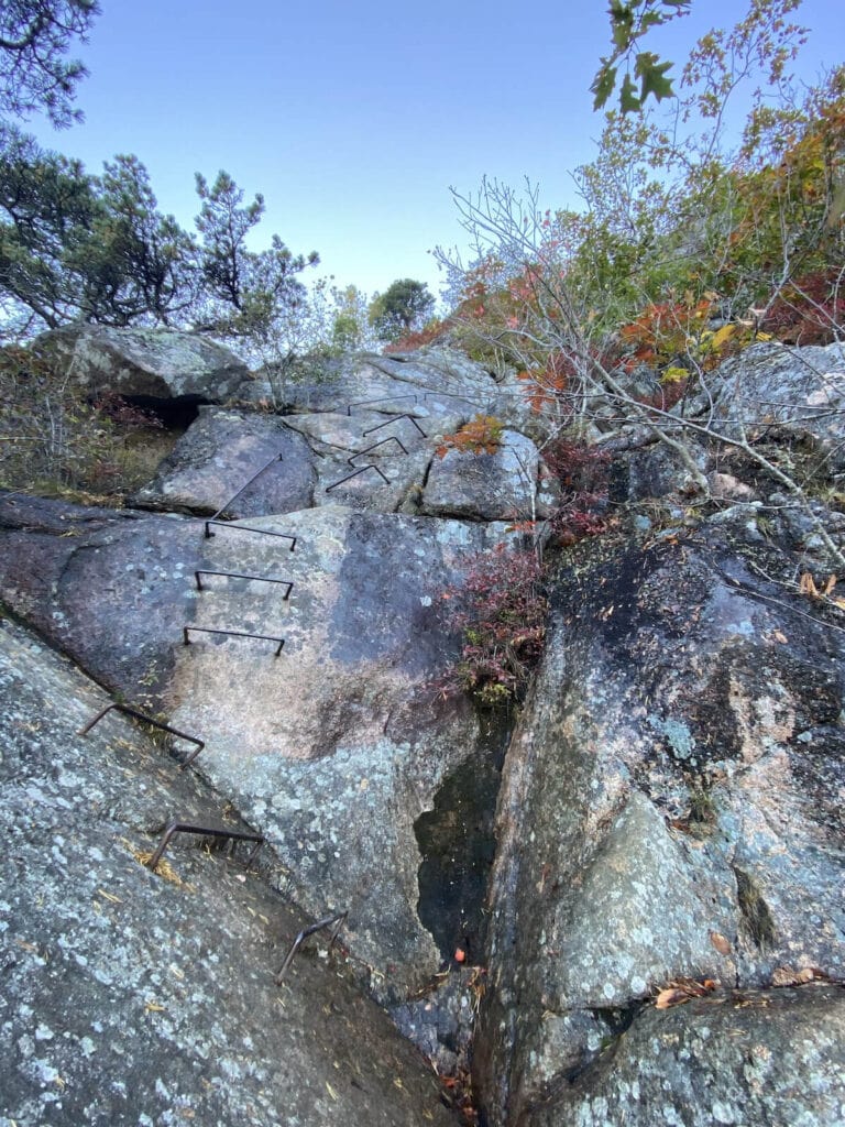 Precipice Trail is one of the best Acadia National Park hiking trails