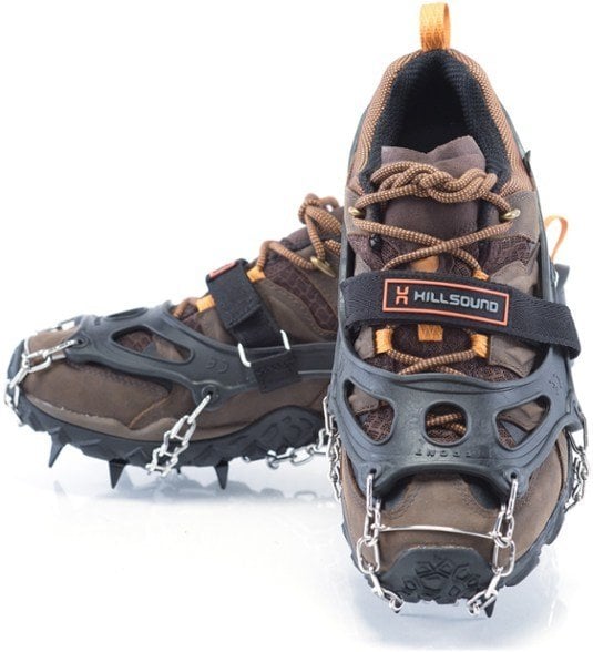 Hillsound Crampons // Learn our top winter hiking tips to keep you toasty and safe on cold and snowy trails, including advice on layering, snacks, staying hydrated & more.