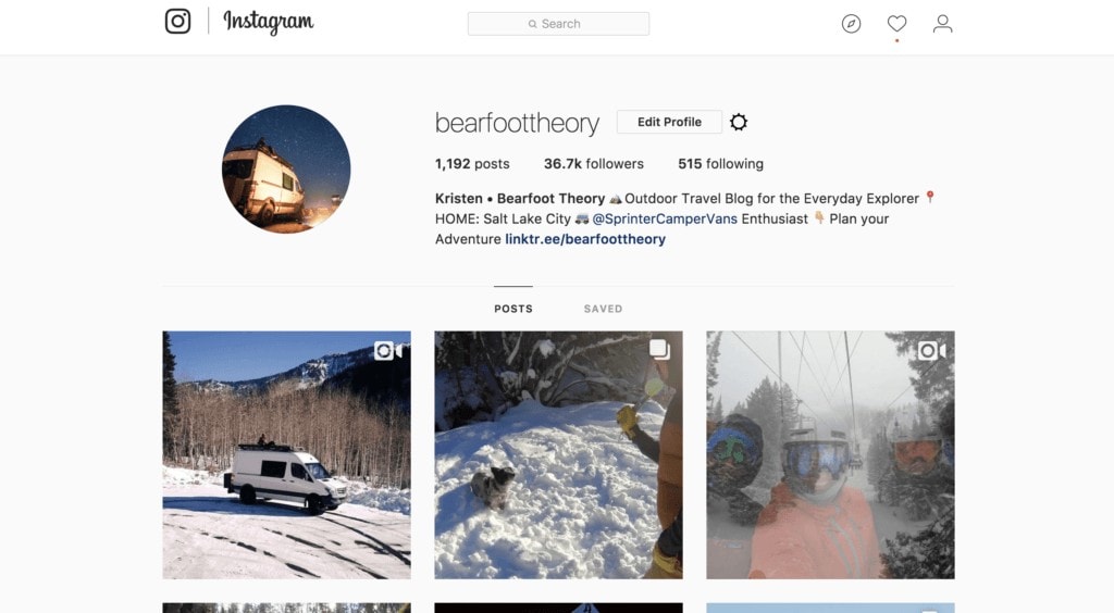 Bearfoot Theory Instagram