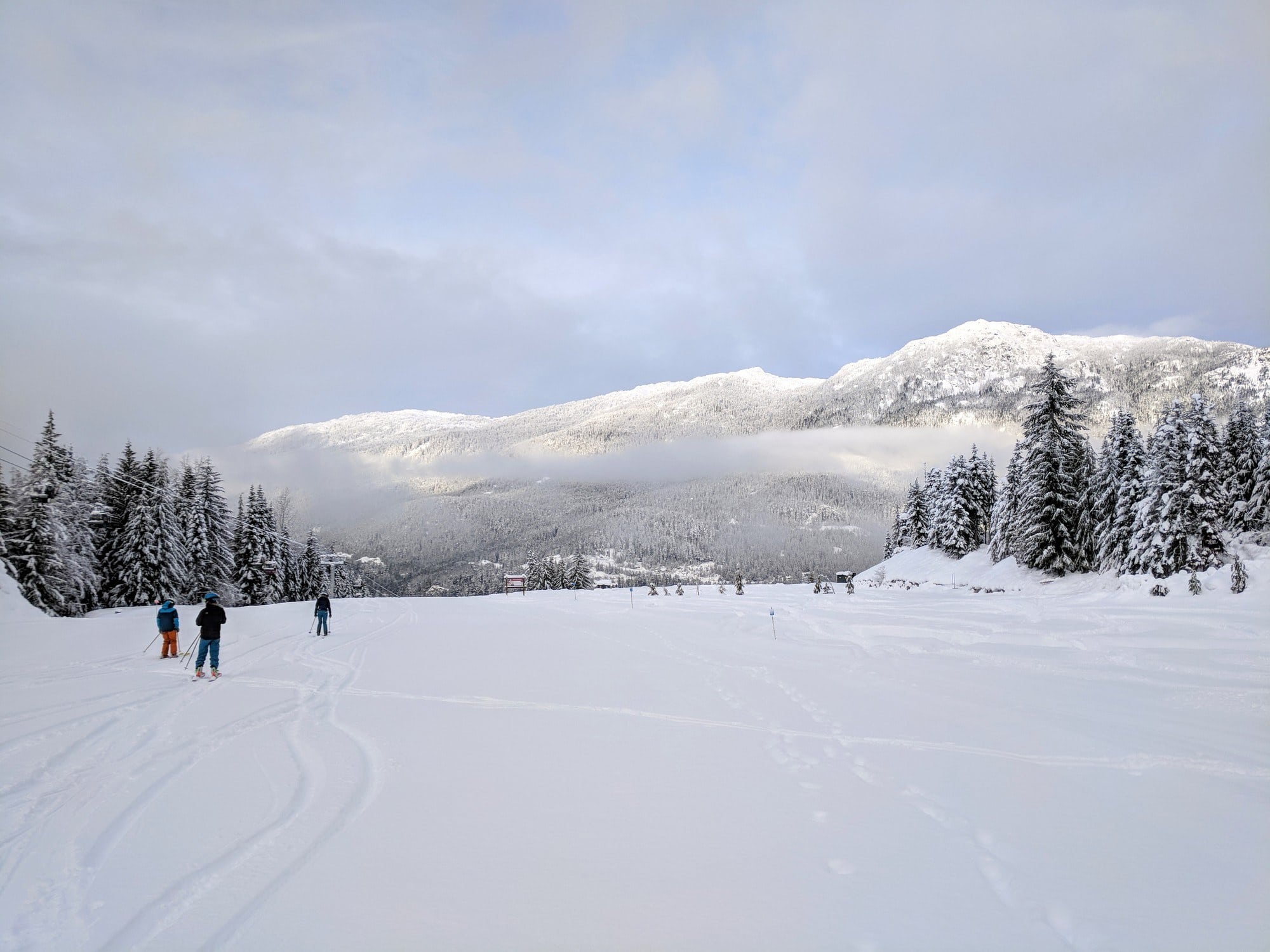 Beginner terrain at Whistler Blackcomb // Plan the ultimate winter trip with our Whistler Blackcomb ski guide. Learn how to save money on lift tickets, where to stay, and more.