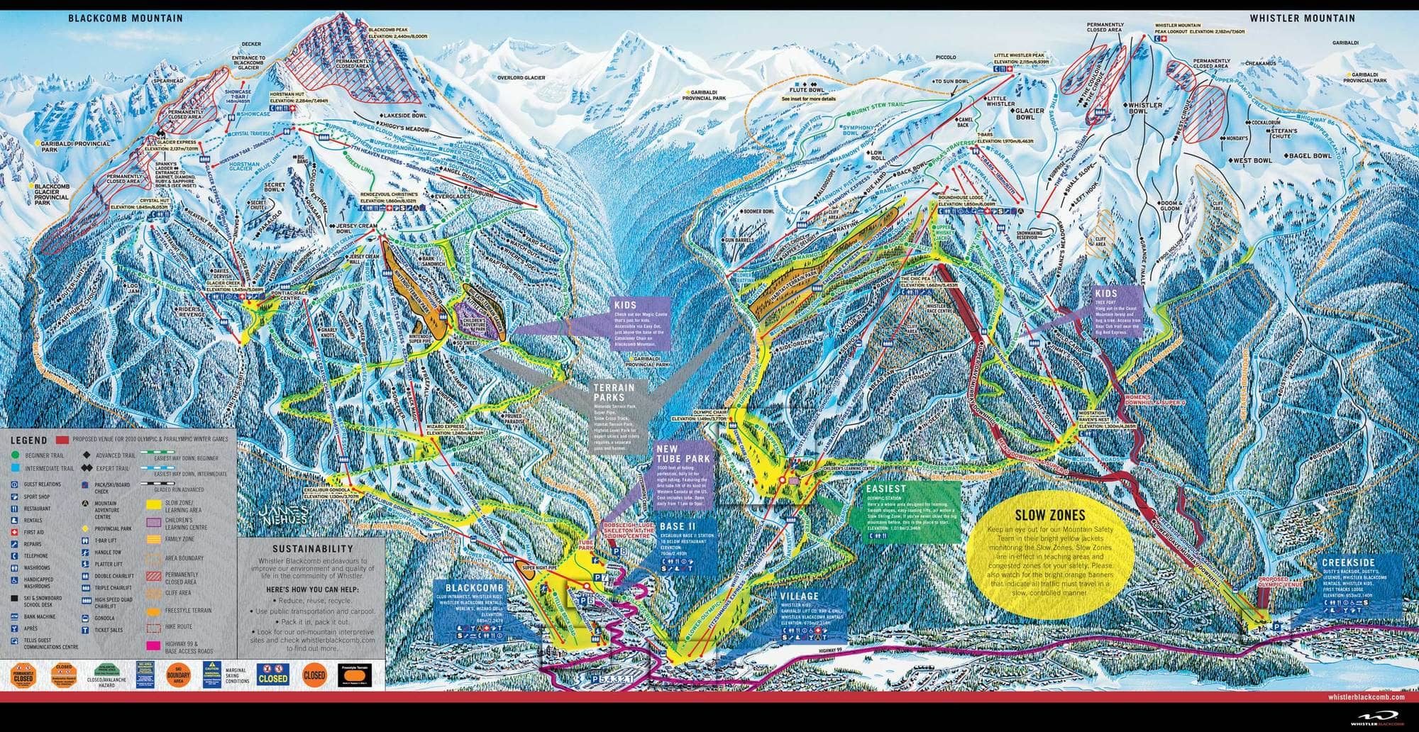 Whistler Blackcomb Map // Plan the ultimate winter trip with our Whistler Blackcomb ski guide. Learn how to save money on lift tickets, where to stay, and more.