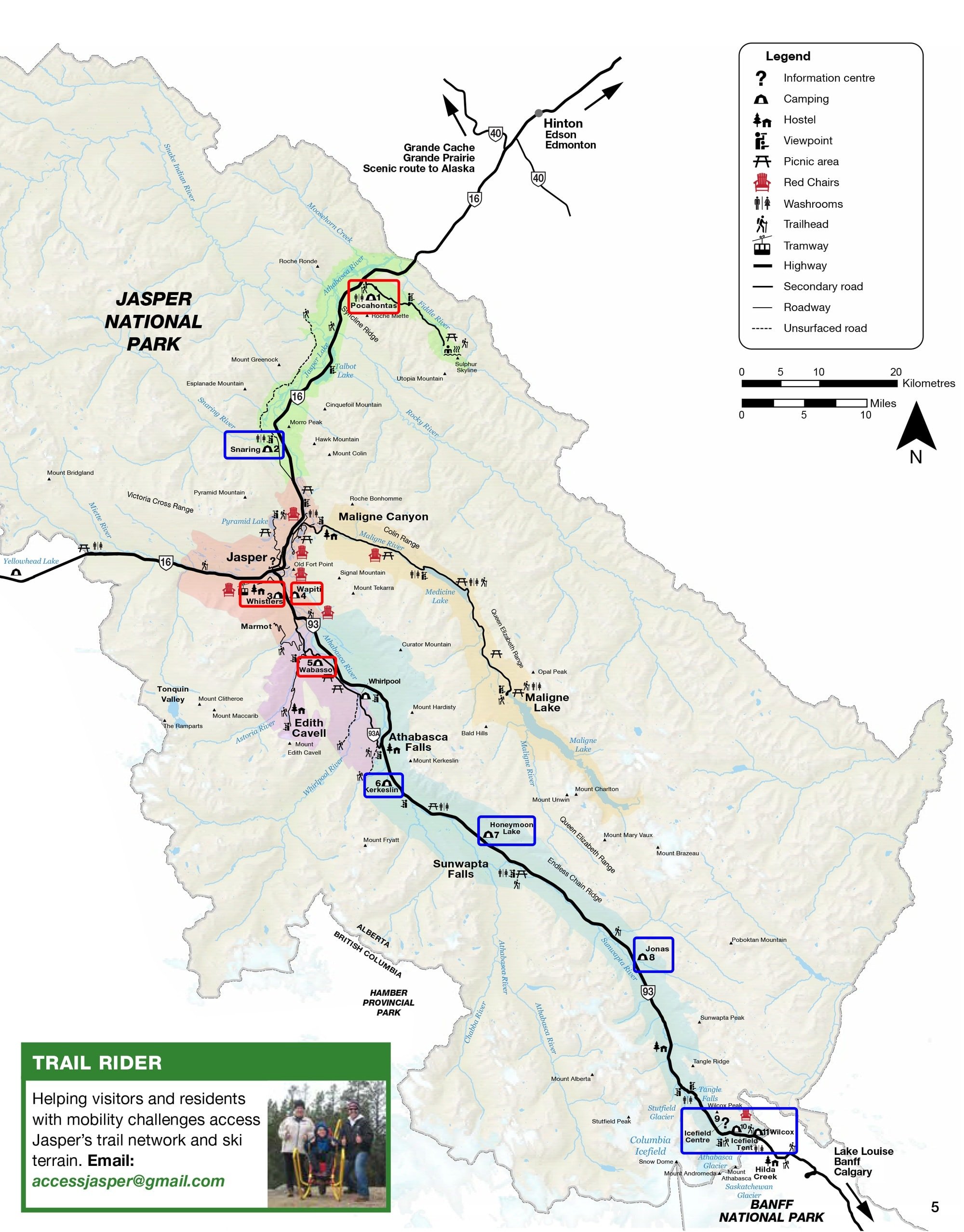 Jasper National Park Campground Map // Get the details on the best Banff, Jasper, & Yoho camping with information on reservations, overflow camping, and convenient places to stay.