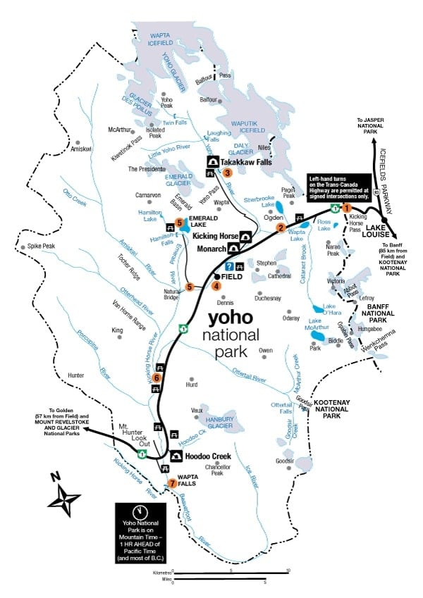 Yoho National Park Campground Map // Get the details on the best Banff, Jasper, & Yoho camping with information on reservations, overflow camping, and convenient places to stay.