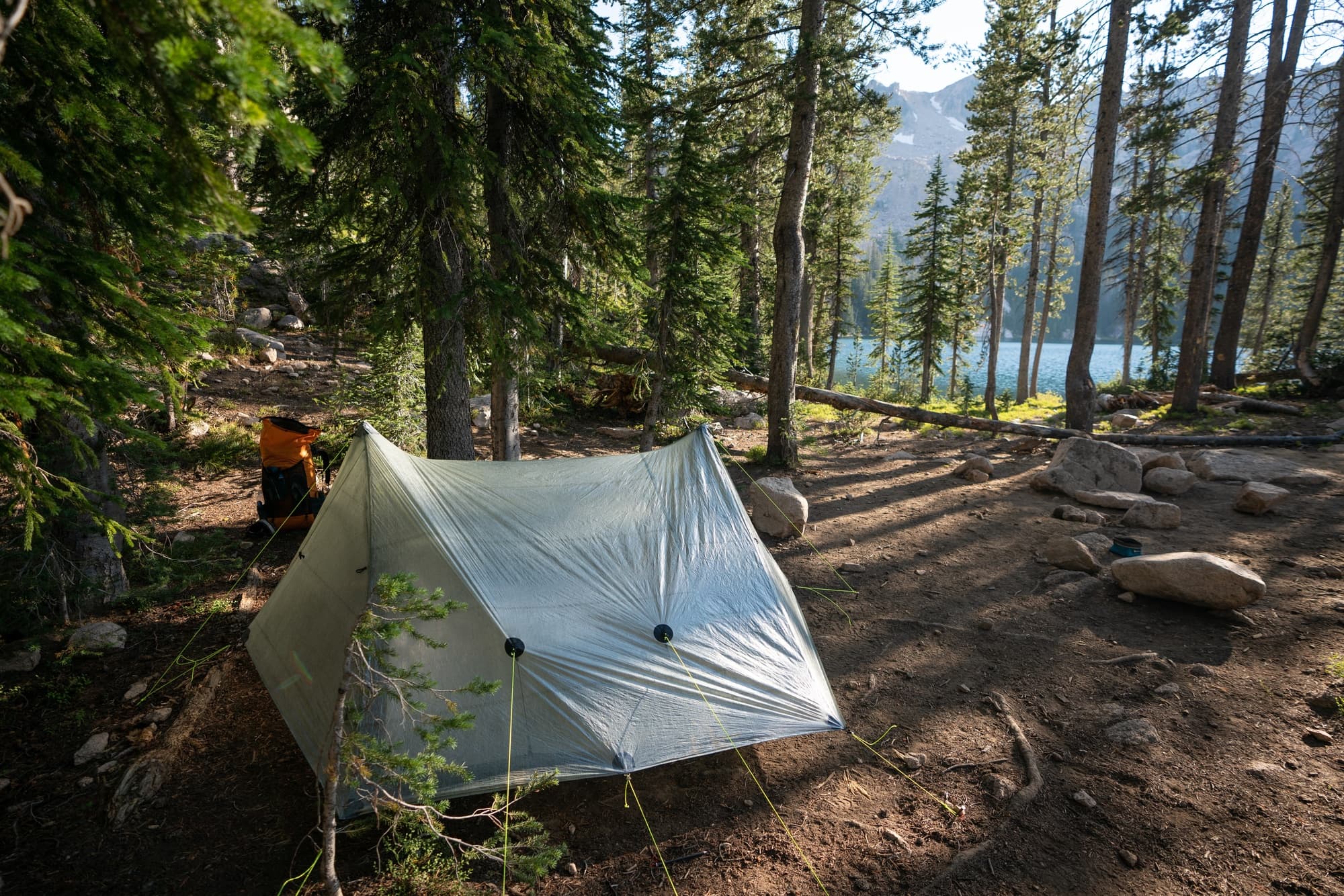 Camping without a clearance tent