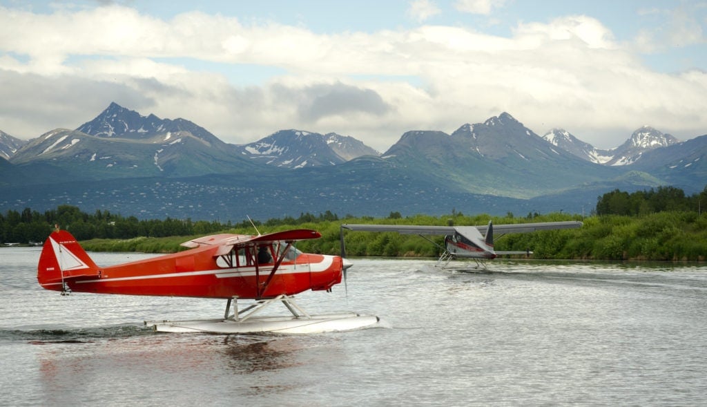 Sea Plane on Lake Hood in Alaska