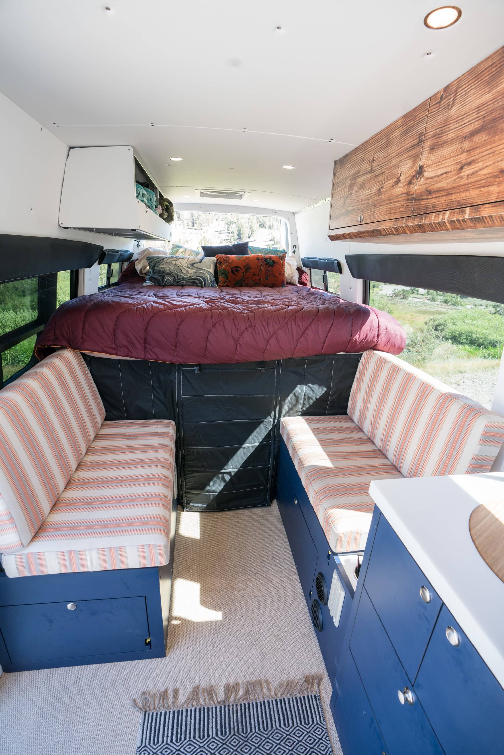 Sprinter Van dinette built by Outside Van