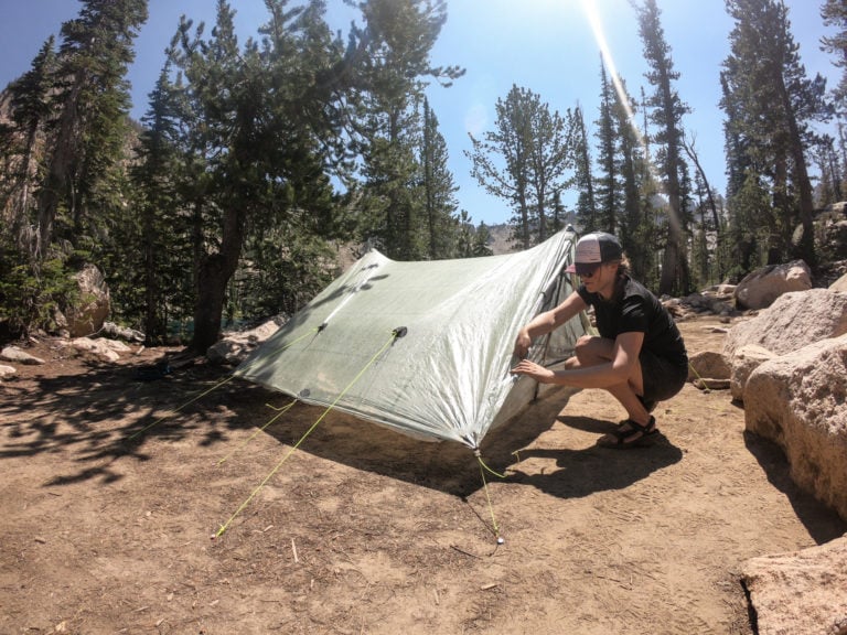 Setting up the Zpaks Triplex tent