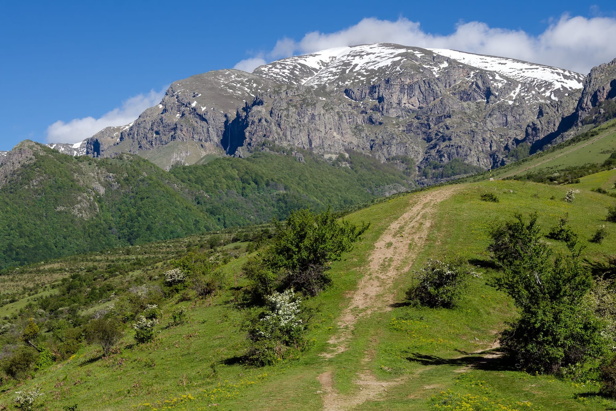 Mount Stara Planina, the Botev peak in Bulgaria