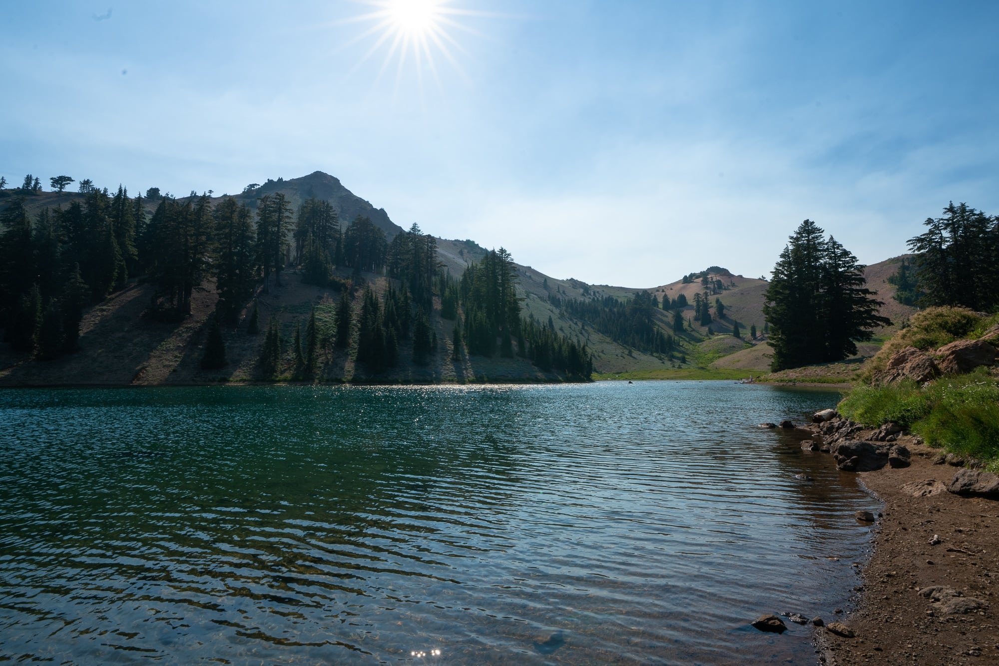 Ridge Lakes // Plan your Lassen National Park hikes with our roundup of the best hikes, including boiling hot pots, alpine lakes, and big summits.