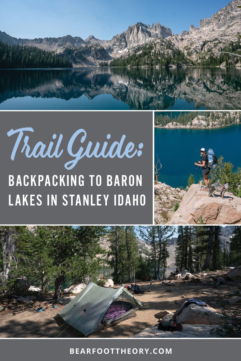 Baron Lakes is one of those iconic hikes in Idaho's Sawtooth Mountains with several high alpine lakes to choose from and wide open views of the jagged Sawtooth Range.  Get my trail and campsite tips with this detailed Baron Lakes backpacking guide.
