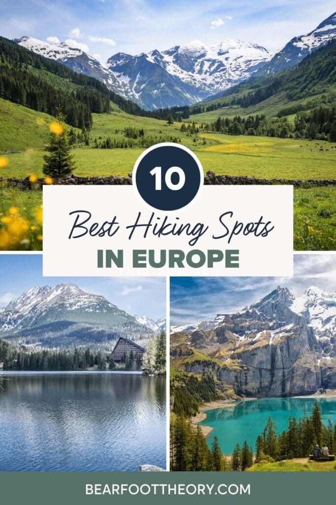 Ease your wanderlust with our European hiking trail bucket list where we share mountain destinations that offer the best hiking in Europe.