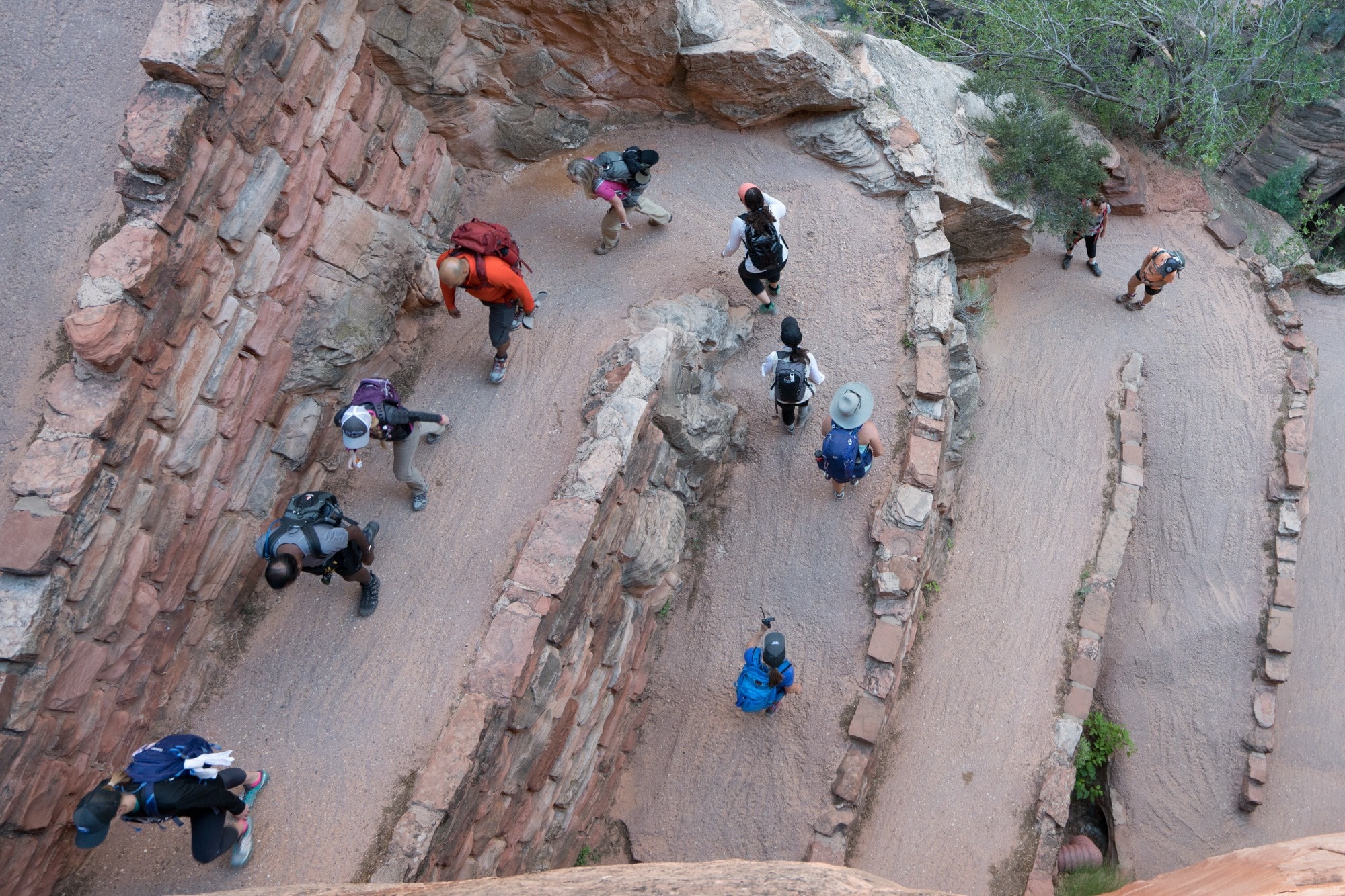 "The Wiggles" up to Angels Landing, Zion National Park // Planning a trip to busy and popular National Park? Here are tips and tricks to beat the crowds and have an enjoyable visit in overcrowded National Parks.