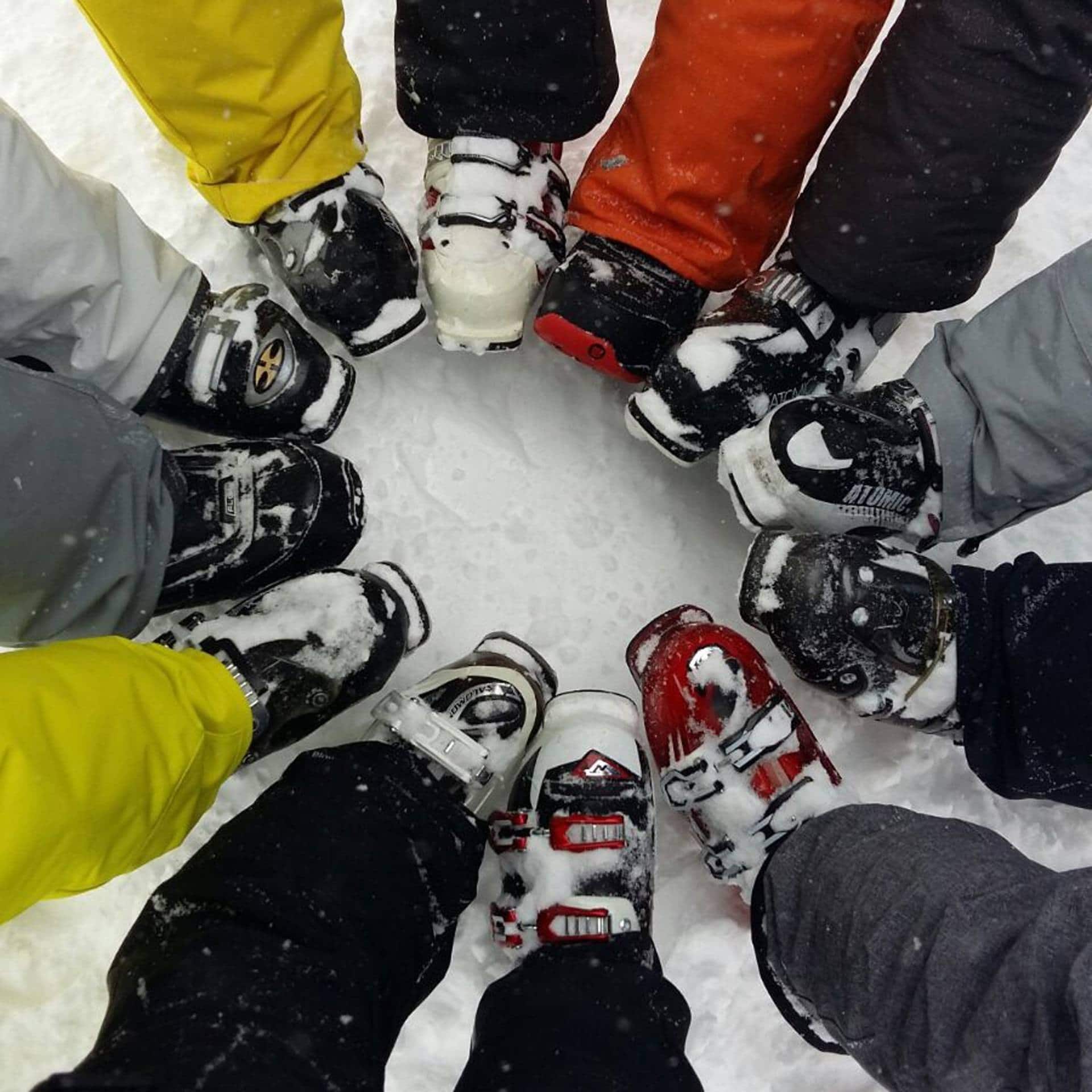 Skiing shoes best sale