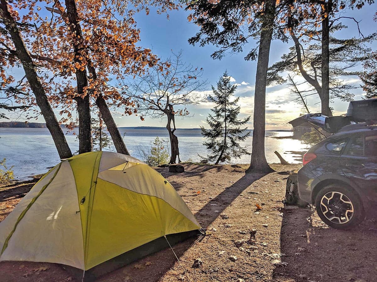 Learn everything you need to know about planning a camping trip to Wolfe’s Neck Oceanfront Campground near Freeport, Maine.