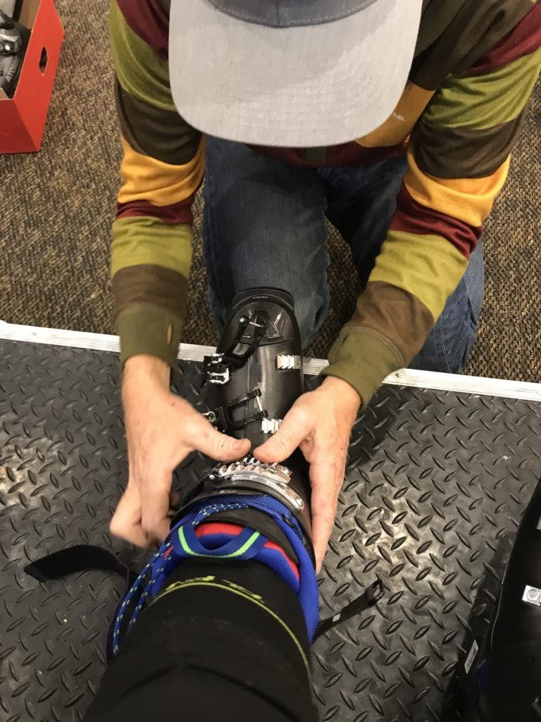 ski boot fitting to choose the right ski boot