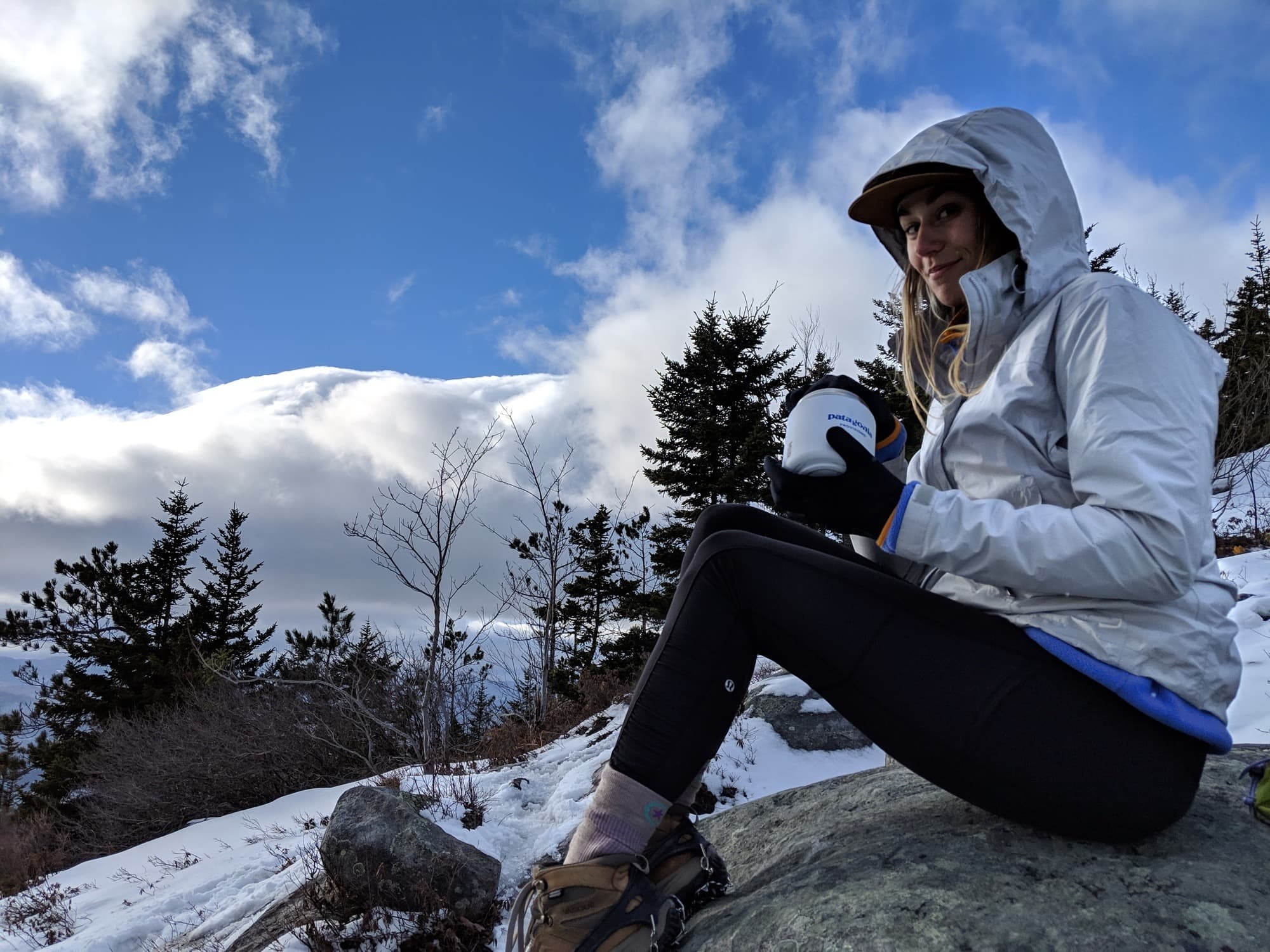 Looking for a winter hike in New Hampshire? This trail guide to hiking South Mount Mountain in the winter covers what to expect and more.