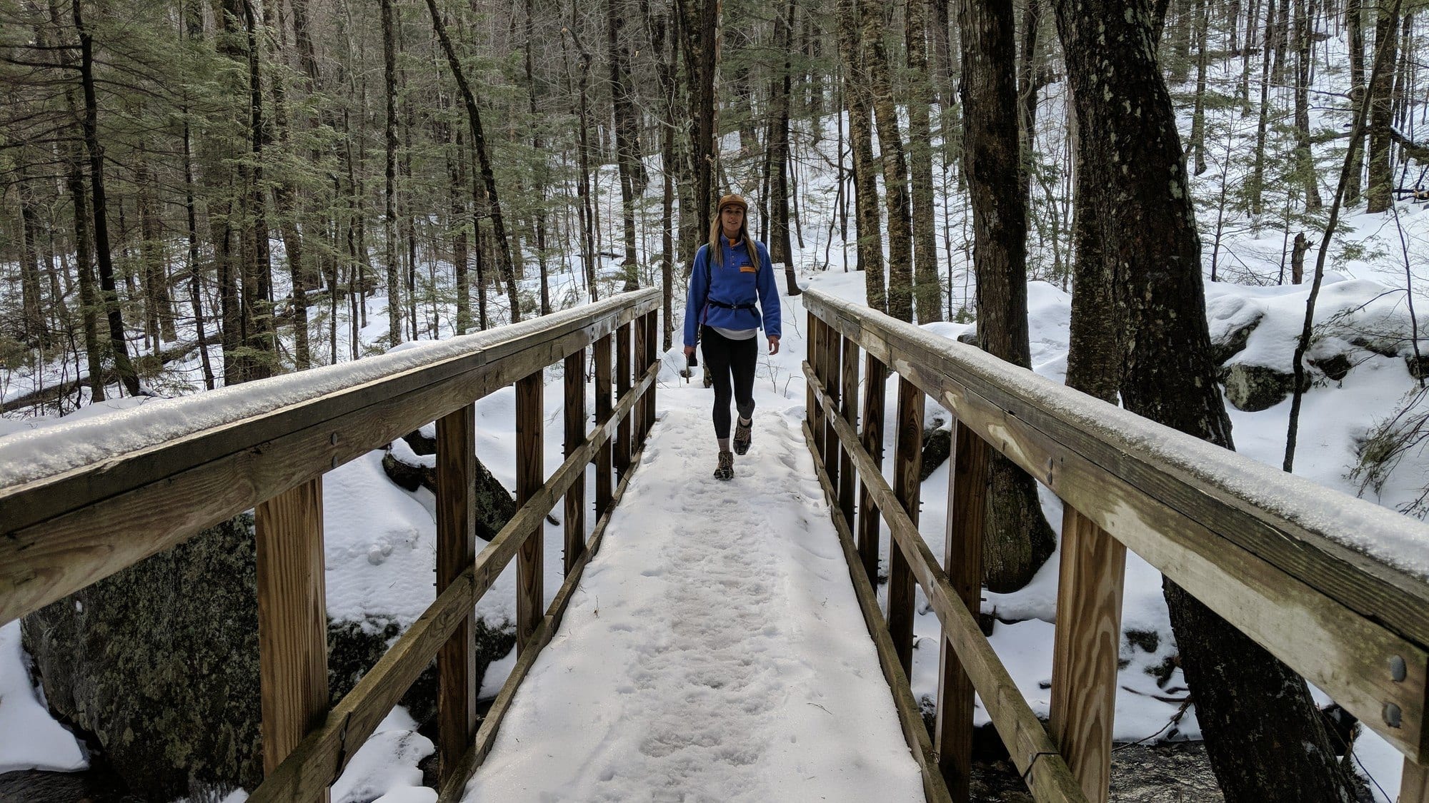 Looking for a winter hike in New Hampshire? This trail guide to hiking South Mount Mountain in the winter covers what to expect and more.