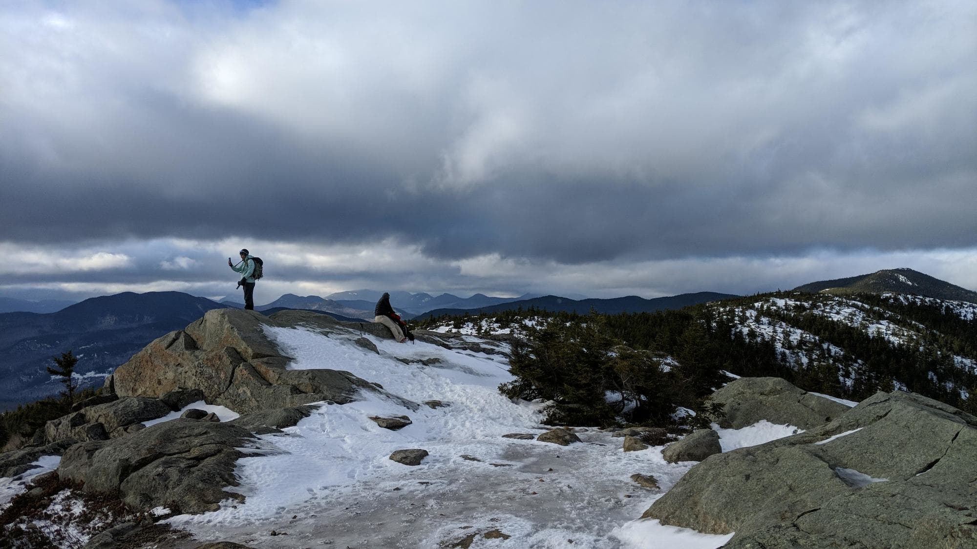 Looking for a winter hike in New Hampshire? This trail guide to hiking South Mount Mountain in the winter covers what to expect and more.