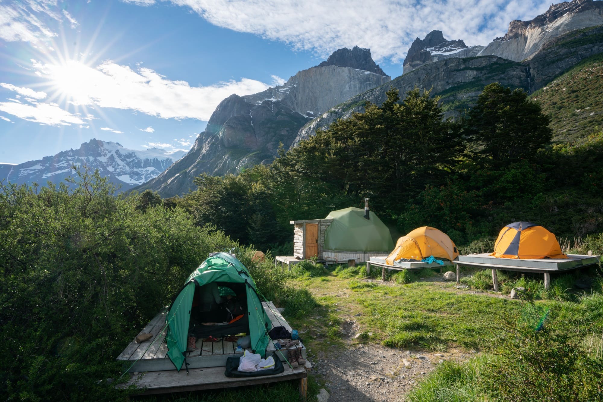 patagonia o trek camping