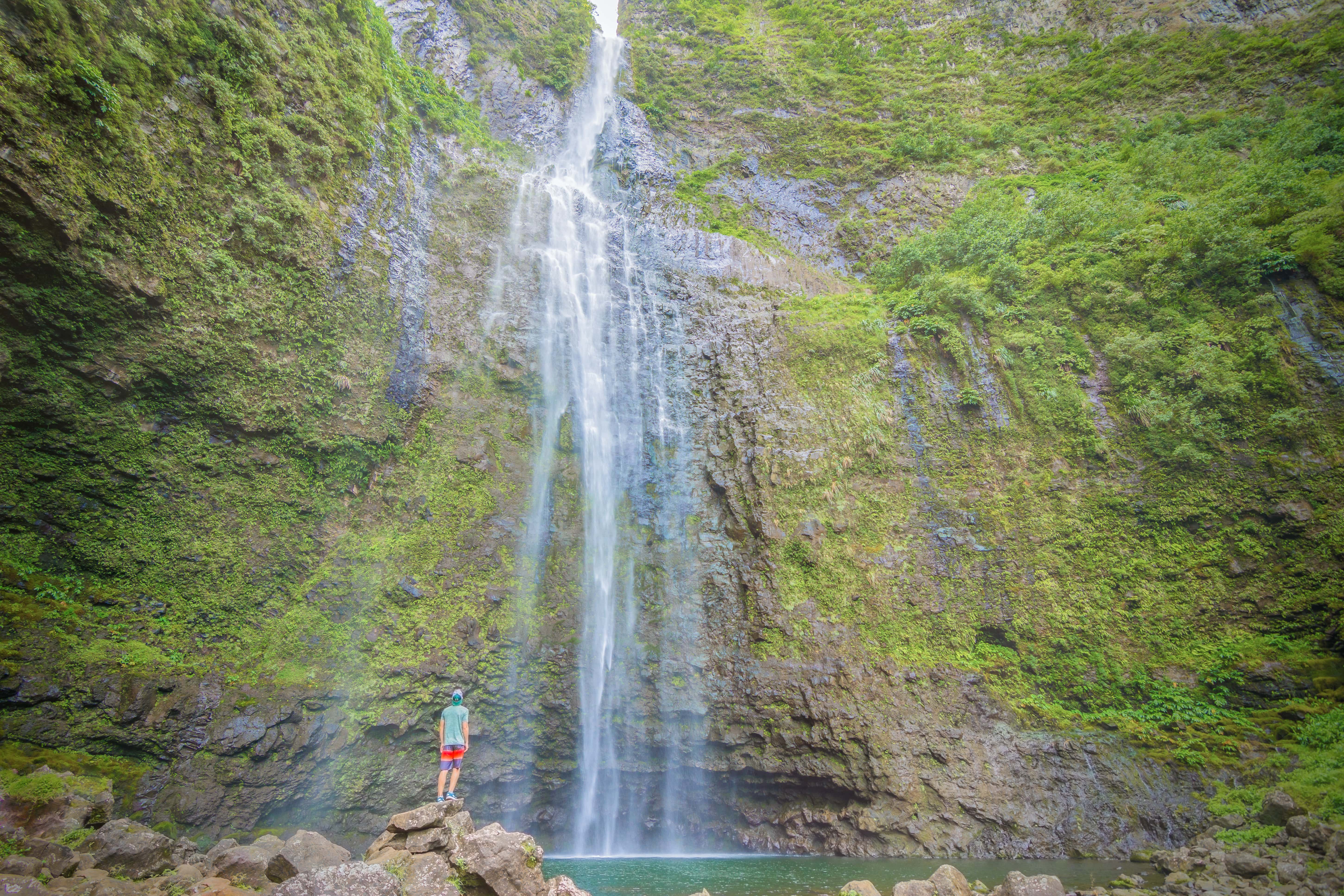 Hanakapi’ai Falls // Discover the best things to do in Kauai for outdoor adventurers including scenic waterfall hikes, secluded beaches, water activities, & more!