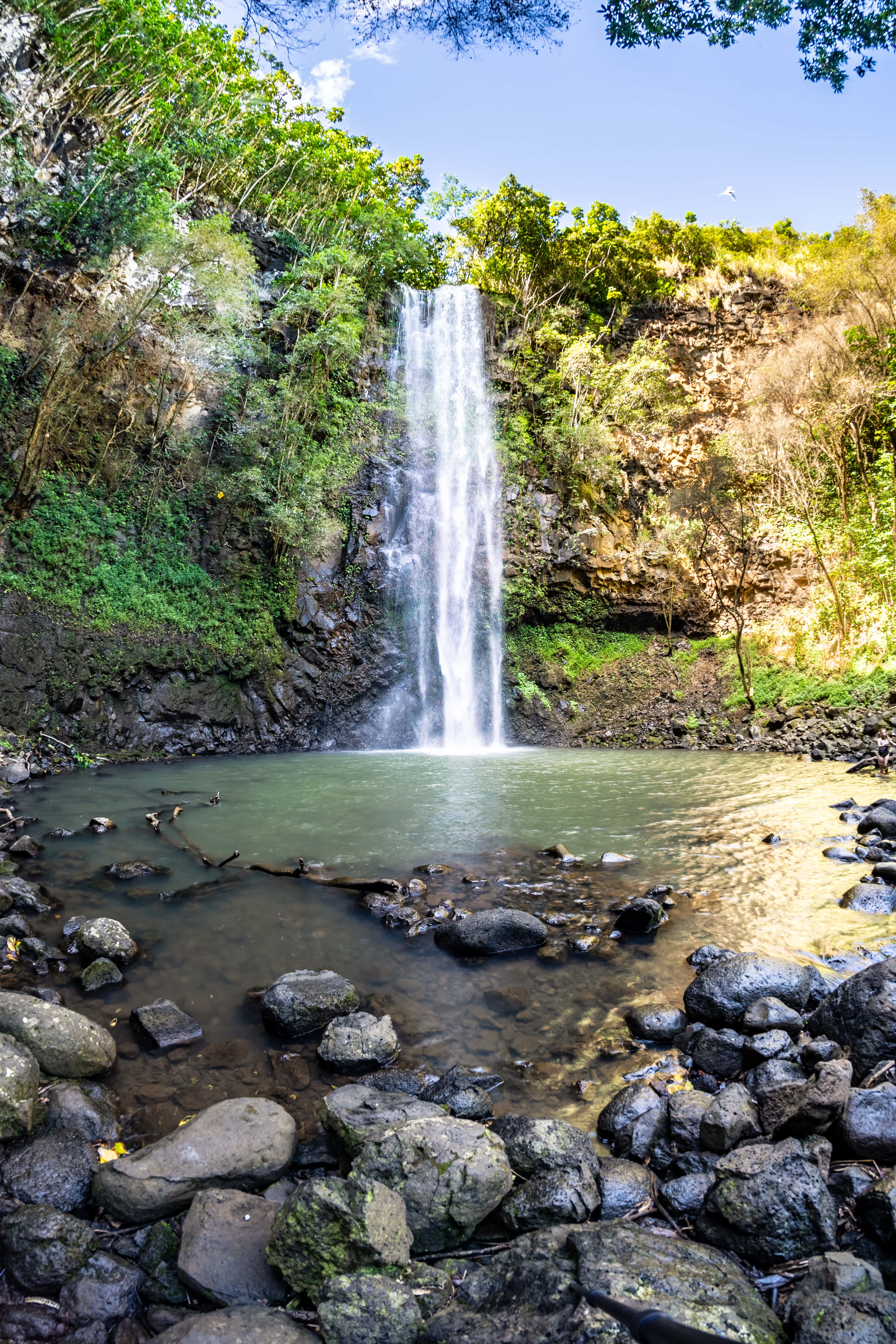 Wailua Falls // Discover the best things to do in Kauai for outdoor adventurers including scenic waterfall hikes, secluded beaches, water activities, & more!