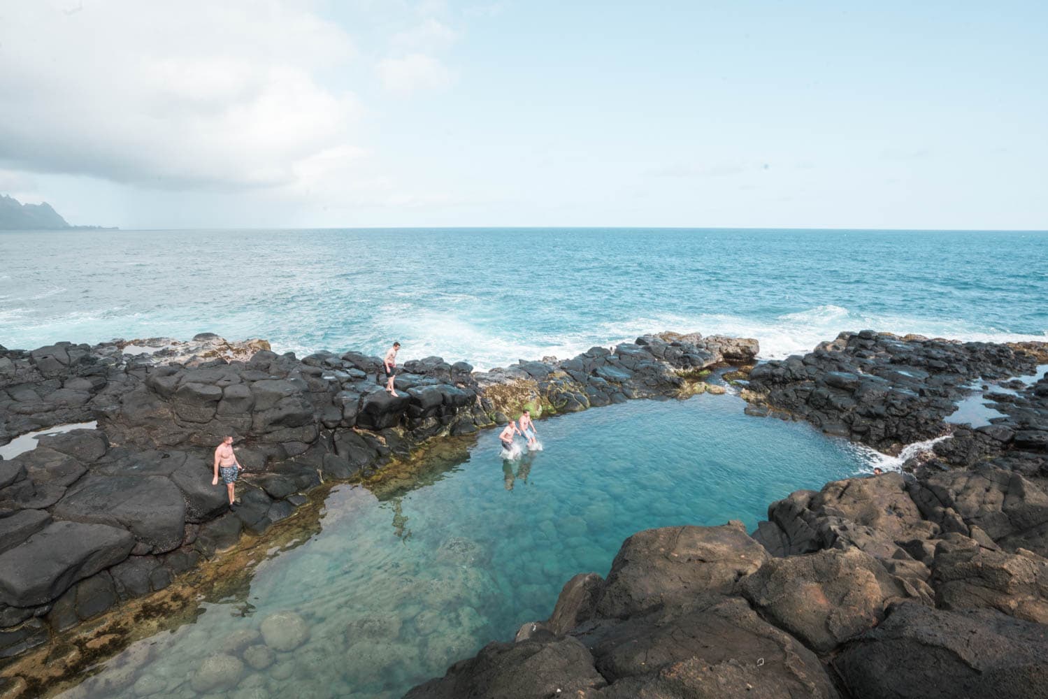 Queen's Bath // Discover the best things to do in Kauai for outdoor adventurers including scenic waterfall hikes, secluded beaches, water activities, & more!