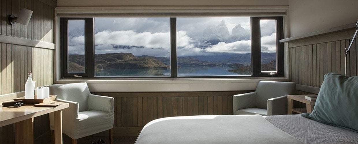 Explora Hotel in Torres del Paine, Patagonia in the winter