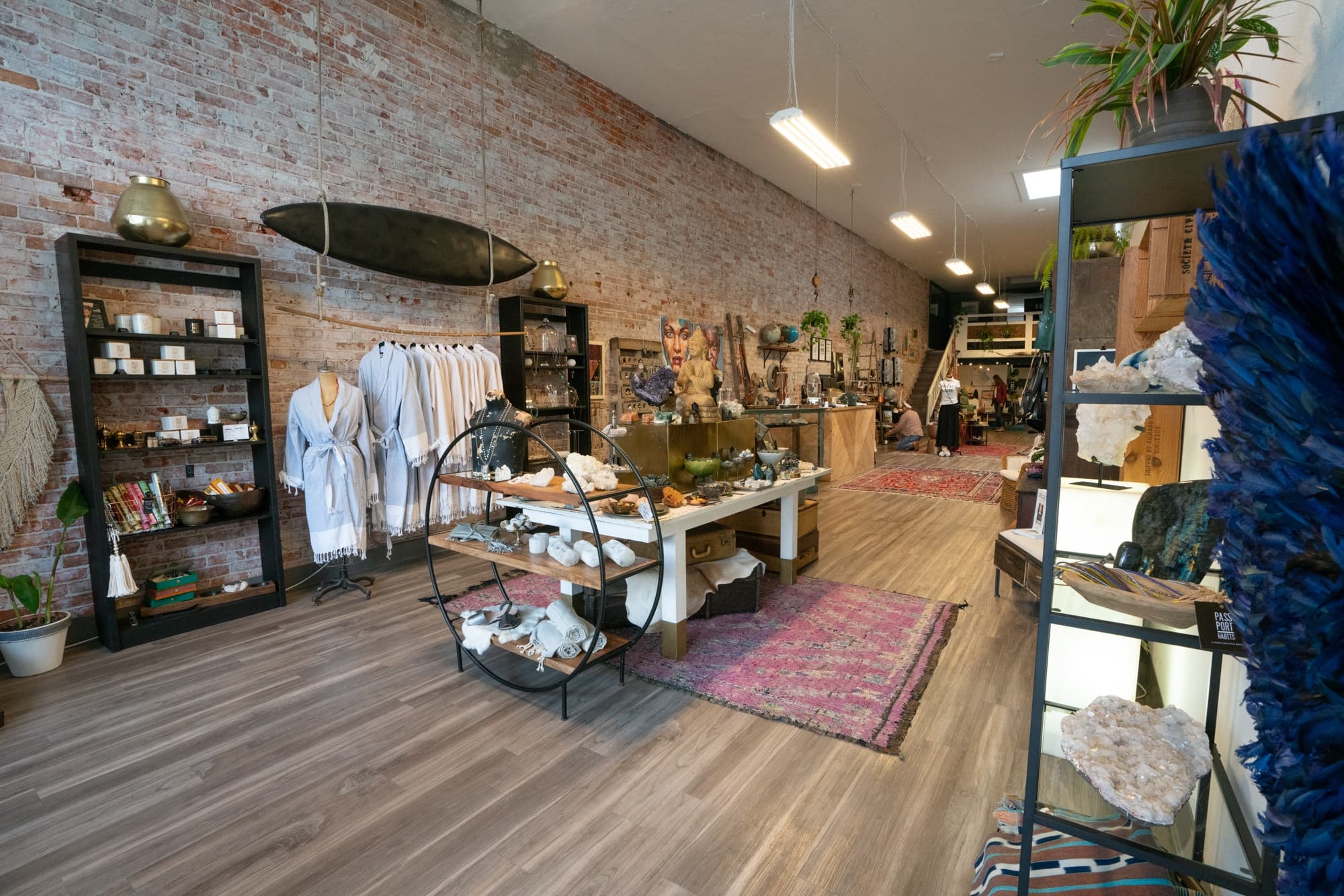 Inside of a boutique shop in Ventura California