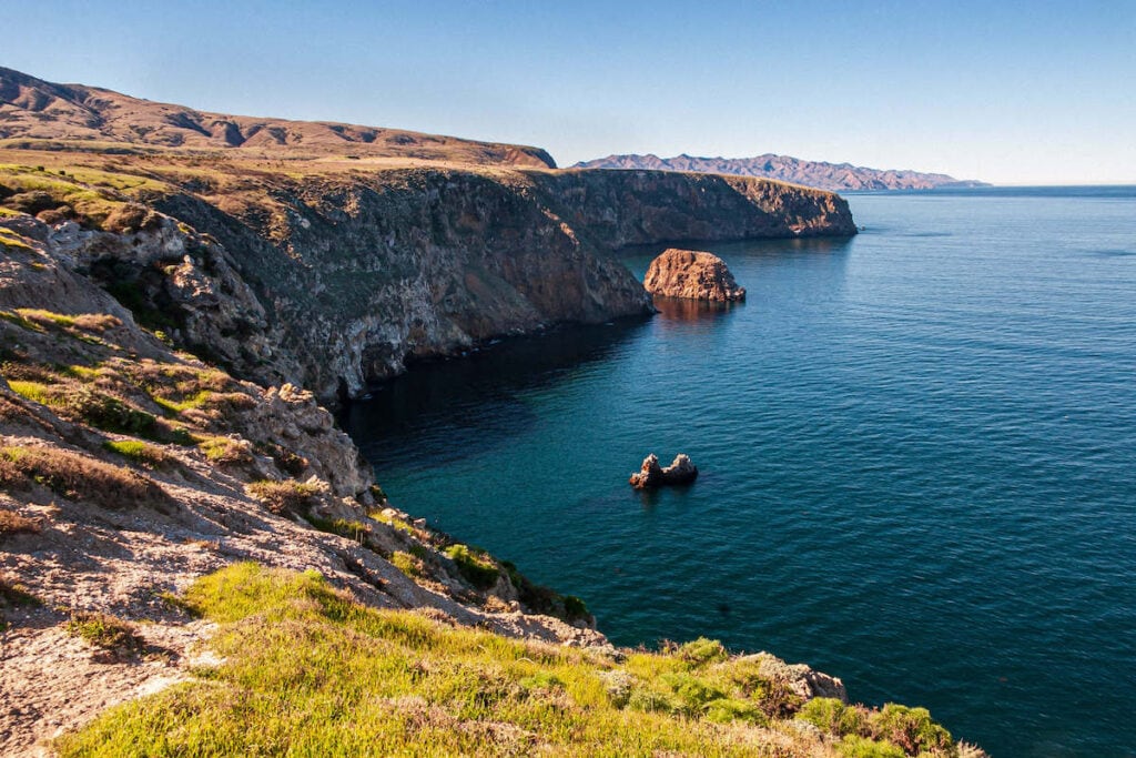 Beautiful landscape photo out over Channel Islands National Park in California
