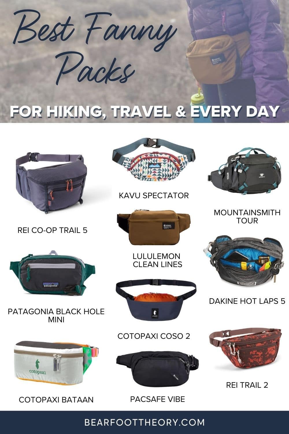 Check out our list of the best fanny packs for hiking, traveling, road trips, and everyday wear that are stylish and functional.