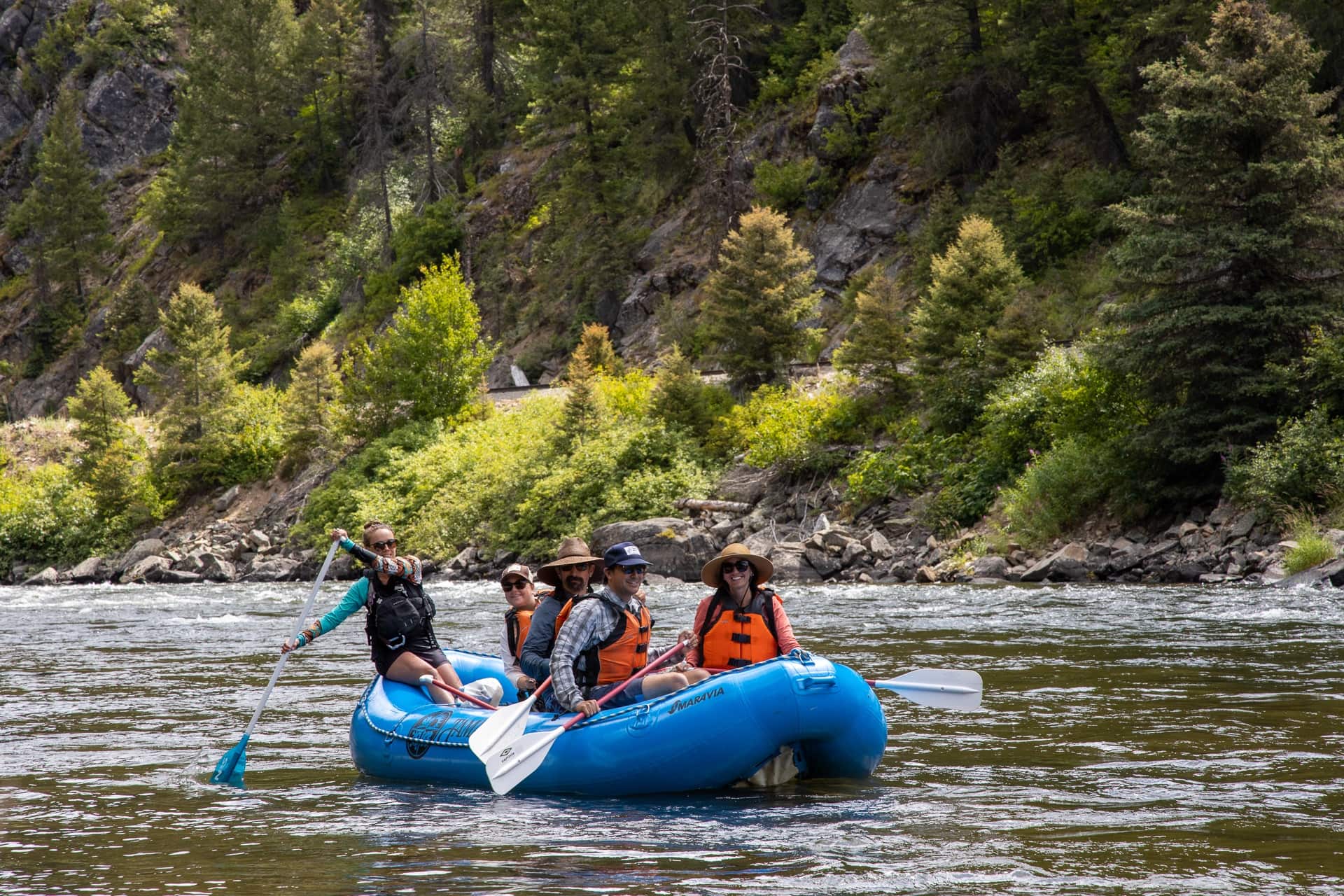 Whitewater rafting the Payette River in McCall, Idaho // An outdoor enthusiast's guide to the best hiking, biking, rafting, and more summer outdoor activities while visiting McCall, Idaho.