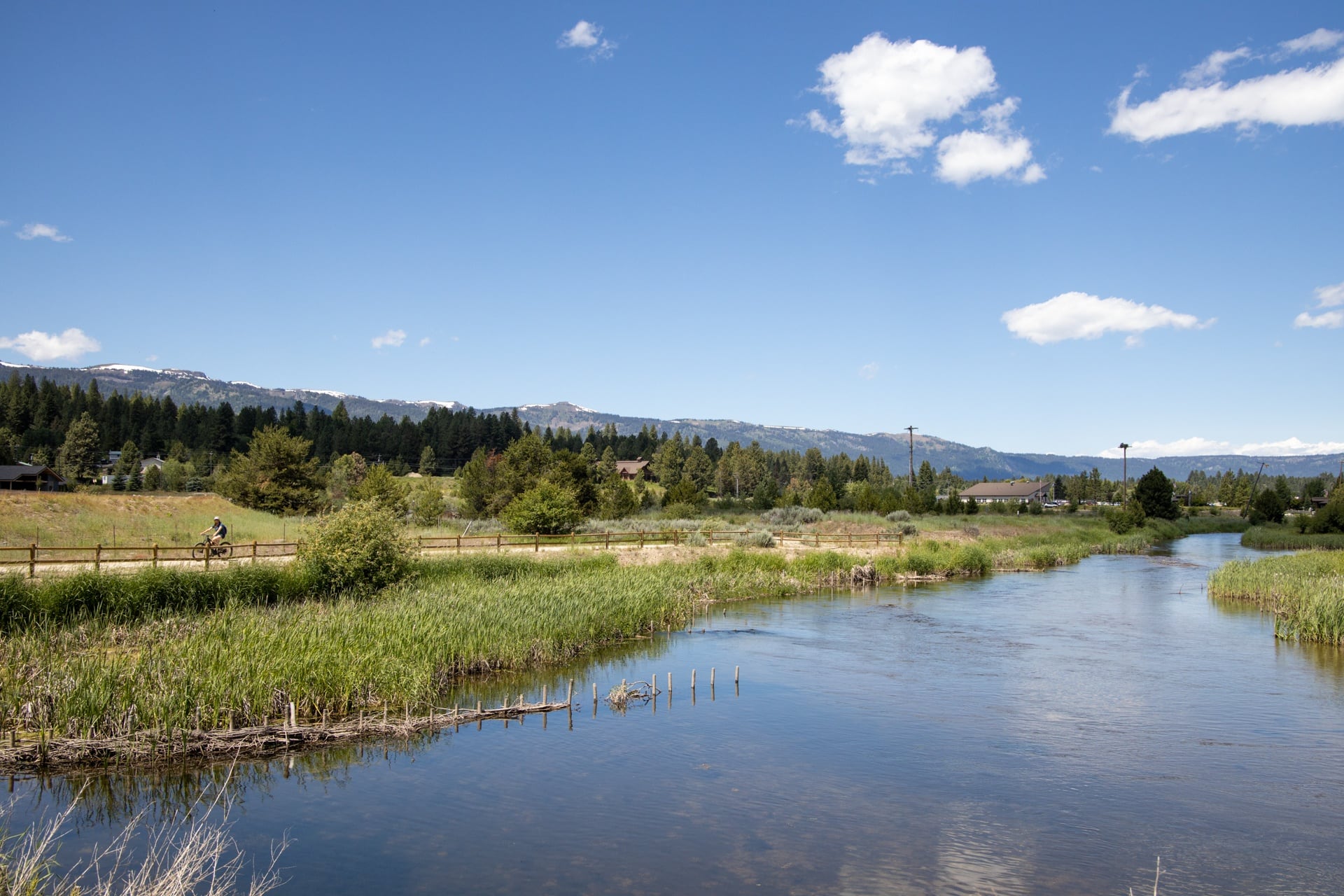 Biking the Strand // Explore the best outdoor recreation in Cascade, Idaho with this 4-day itinerary featuring hot springs, hiking, off-roading, biking, and more.