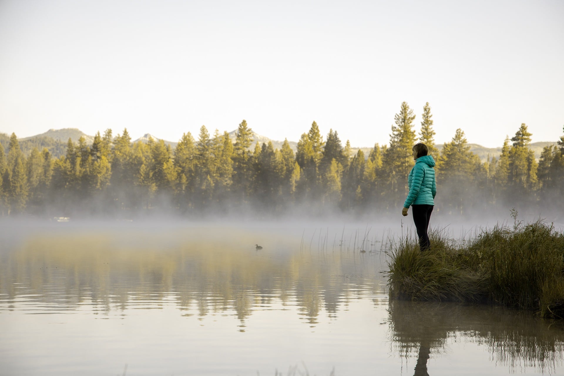 Morning at Warm Lake in Cascade Idaho