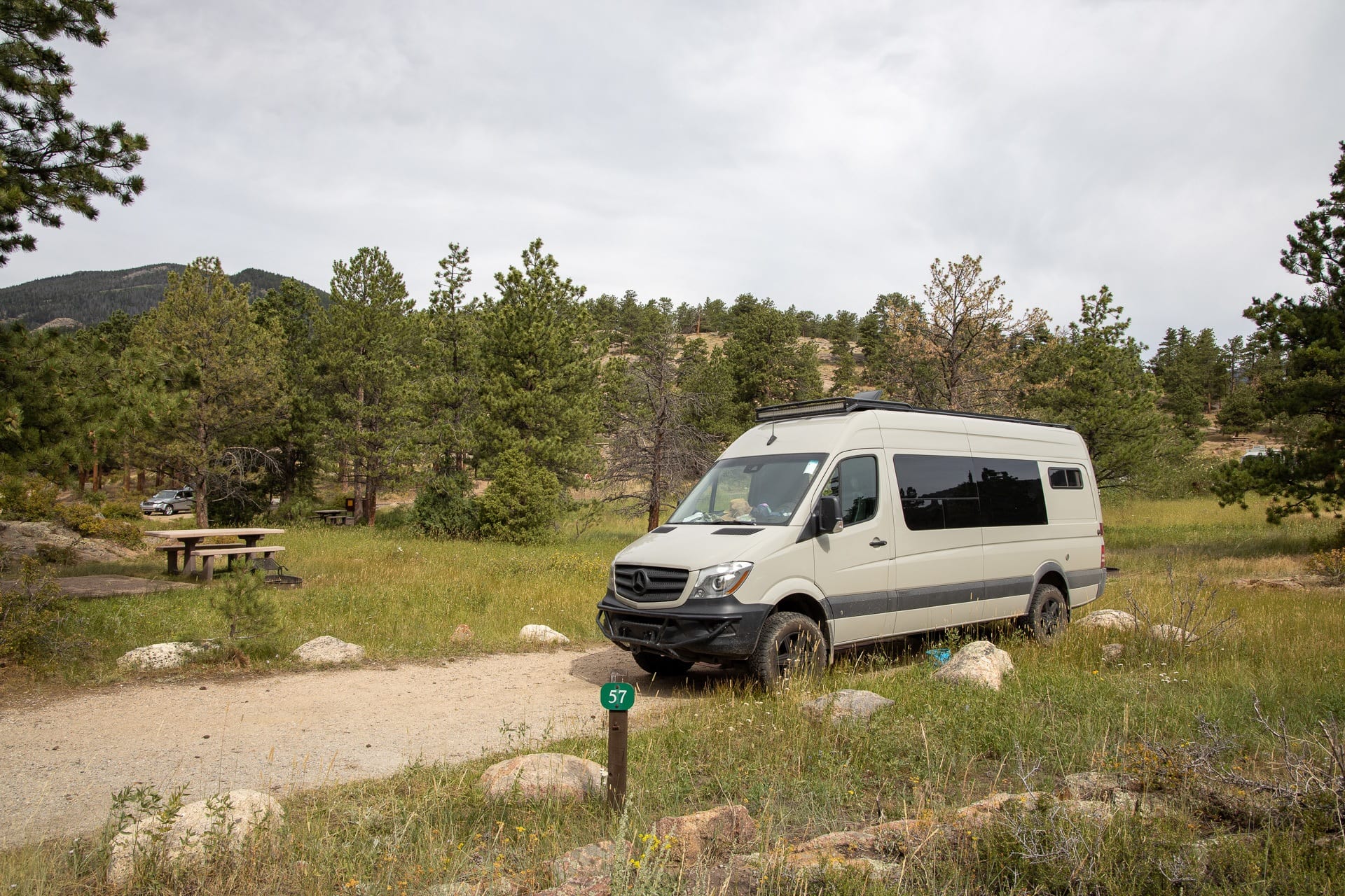 Moraine Park Campground in Rocky Mountain National Park