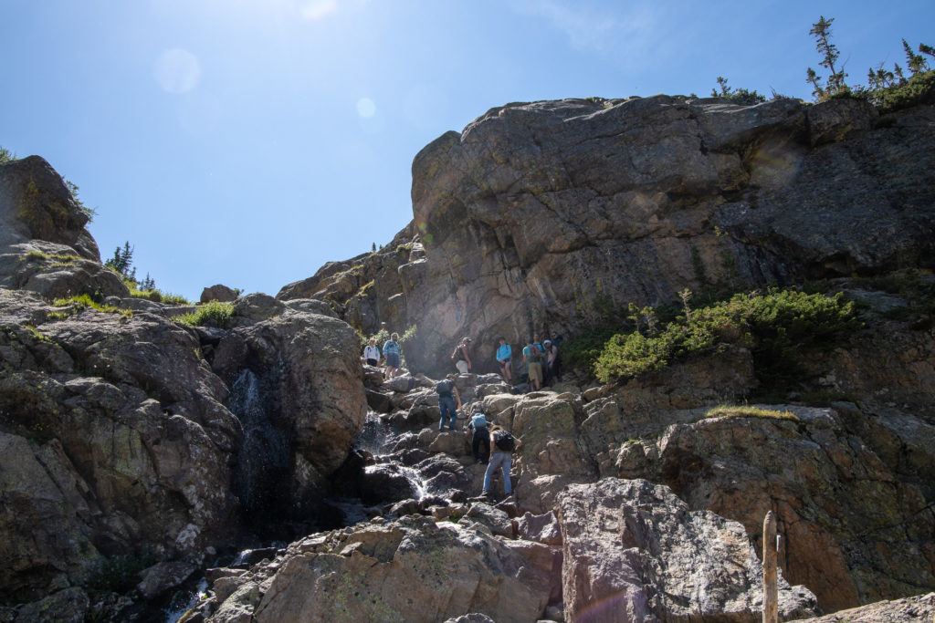 Sky Pond Trail via Glacier Gorge Trail // Get our guide to the best day hikes in Rocky Mountain National Park including distances, trail descriptions, what to be prepared for, and more.