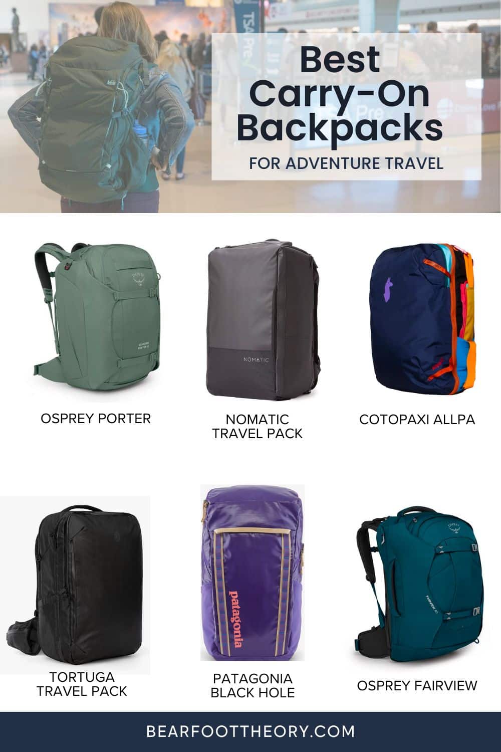 Best Carry-On Travel Backpacks for Women in 2023 – Bearfoot Theory