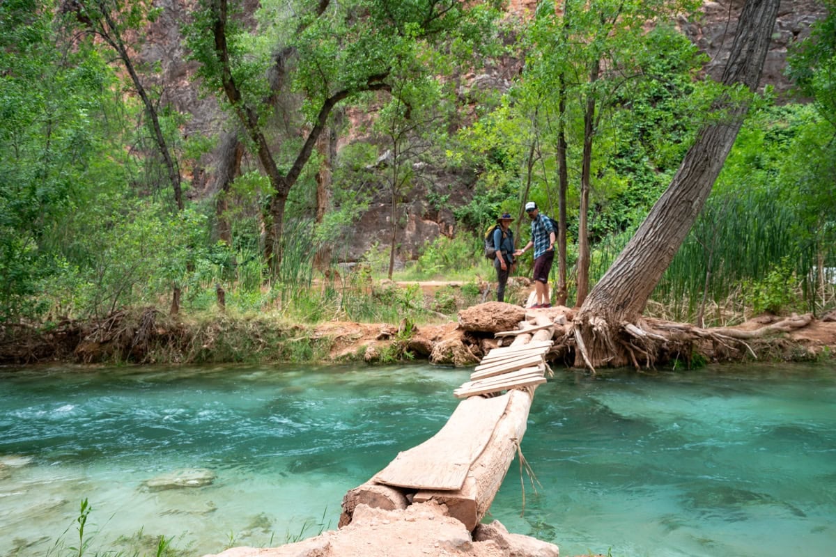 Bridge crossing Havasu Creek