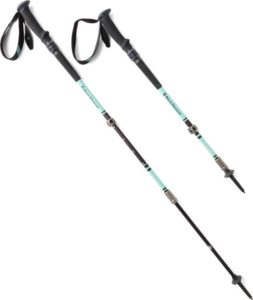 Black Diamond Trail Pro Shock Women's Trekkin Poles // Here are the best trekking poles for men and women. Learn how to choose the best pair for you and the benefits of hiking with them.