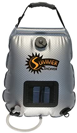 Solar shower bag for camping