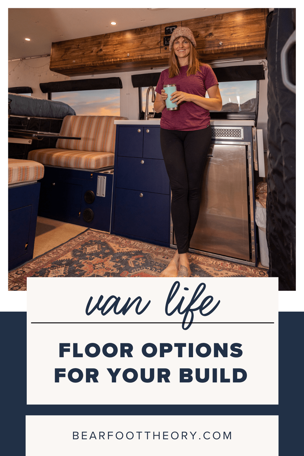 DIY Camper Van Conversion - Laying Floating LVP LVT Vinyl Plank