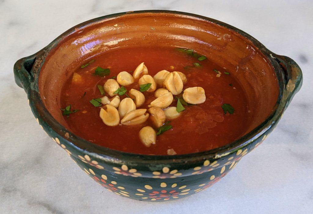 This vegan backpacking recipe for Sengalese Peanut Soup is nutritious, high in protein, and easy to prepare. Just add hot water at camp and enjoy!