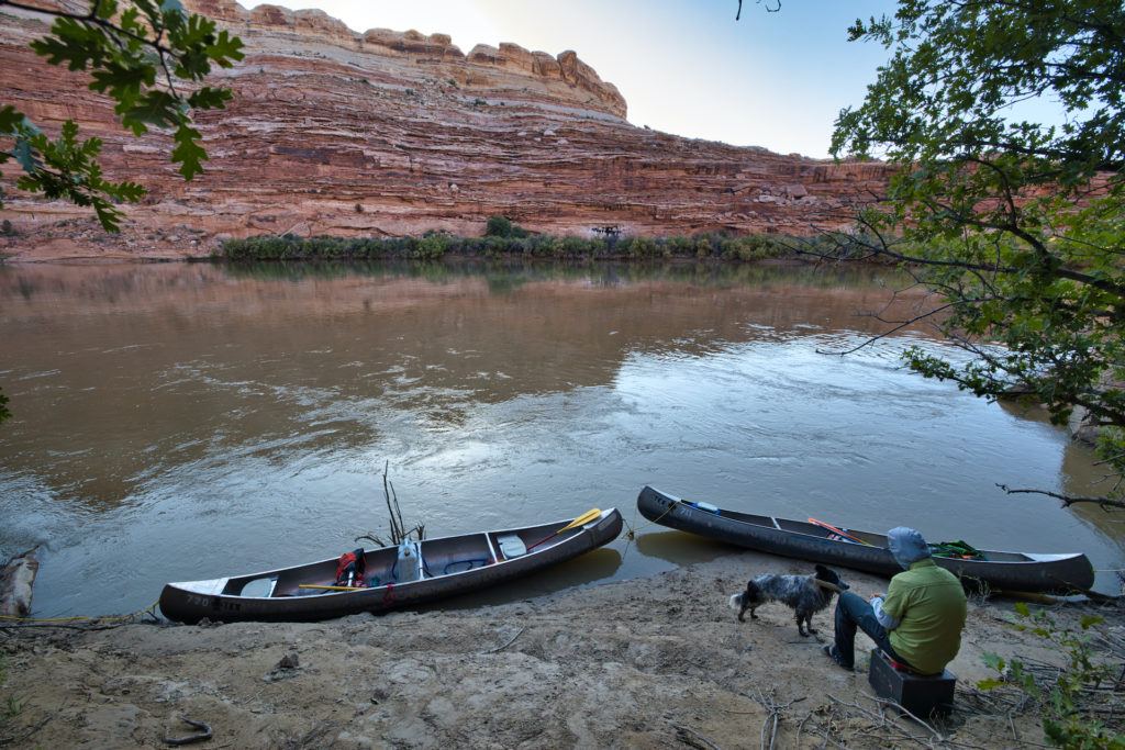 Get key planning tips for canoeing Labyrinth Canyon on the Green River with info on permits, shuttles, gear, bugs, river flow, launch points, and camping.