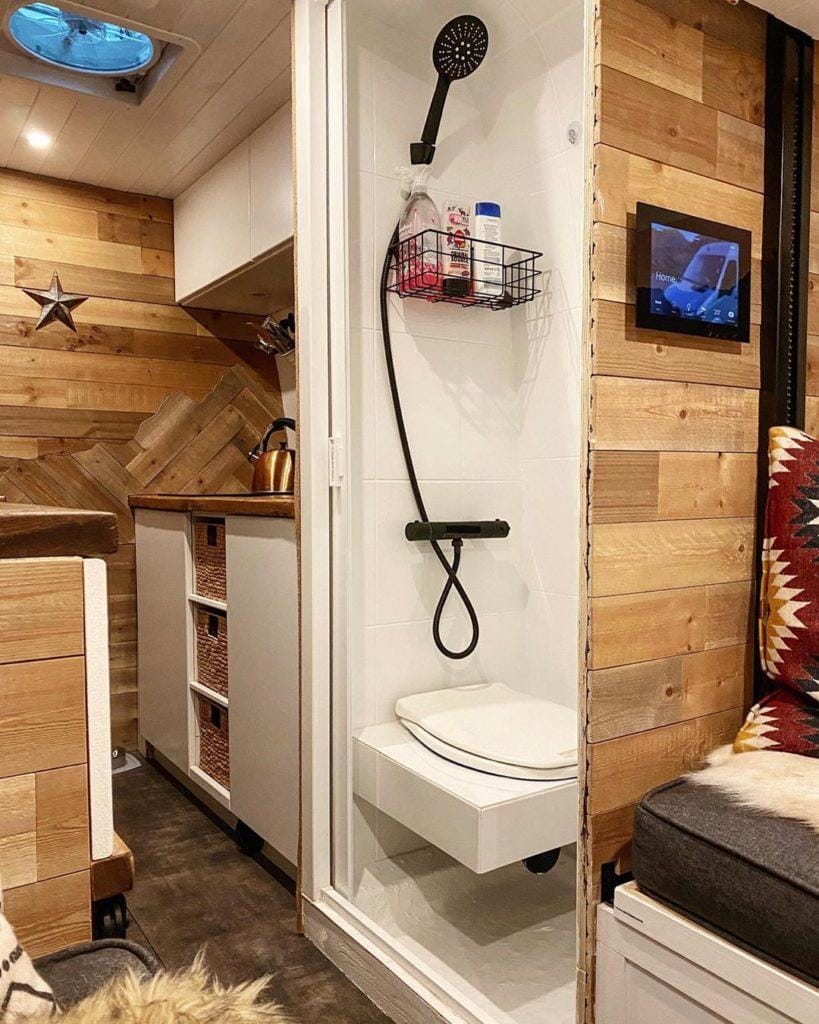 11 Camper Vans with Bathrooms: Toilet & Shower Inspiration for Off-Grid ...