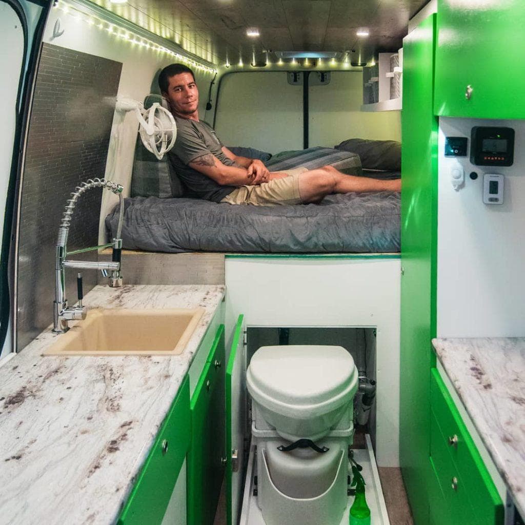 van with toilet for sale