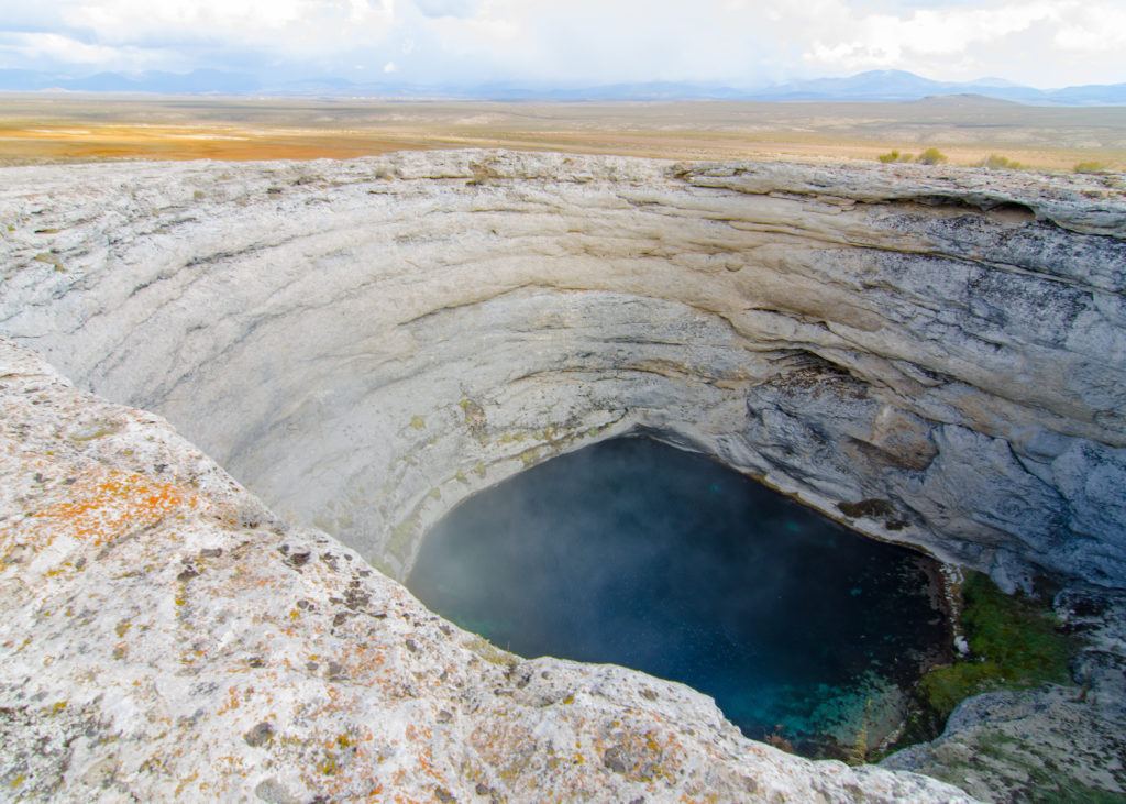 Diana's Punch Bowl // Check the map, grab your (birthday) suit, and head to one of these best hot springs in Nevada for the ultimate natural soak. 