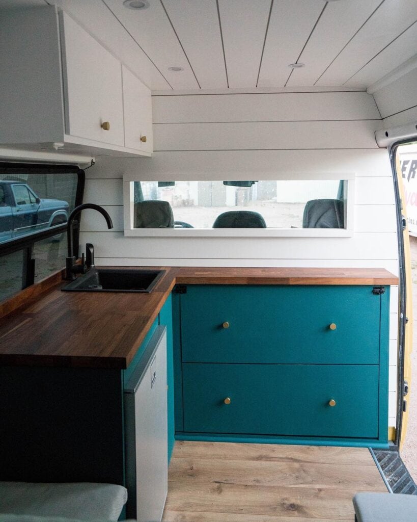 Campervan Galley + Fridge Slide - Trail Kitchens